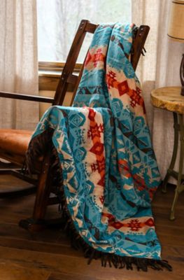 CARSTENS Turquoise Chamarro Throw