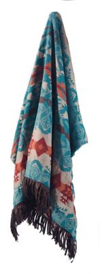 Image showing  Turquoise Chamarro Throw