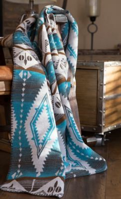 CARSTENS Turquoise Earth Blanket Throw