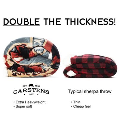 Image showing  Large Plush Sherpa Throw