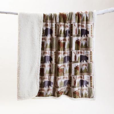 Image showing  Large Plush Sherpa Throw