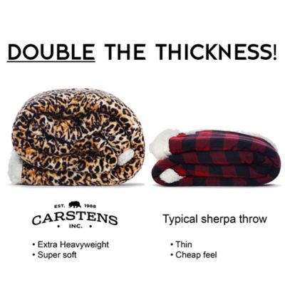 Image showing 2 th CARSTENS Large Plush Sherpa Throw