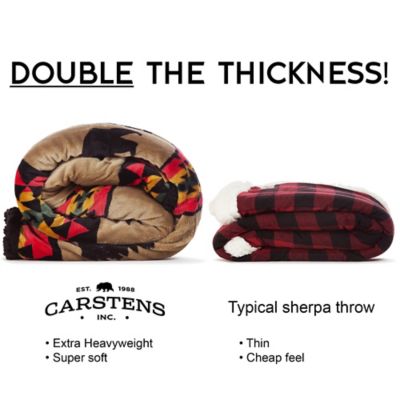 Image showing  Large Plush Sherpa Throw