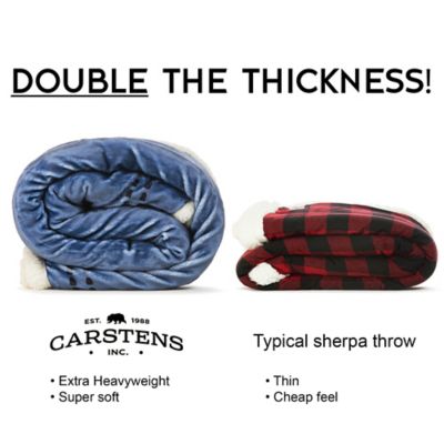 Image showing  Large Plush Sherpa Throw