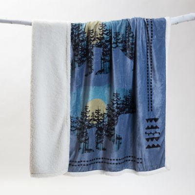 Image showing  Large Plush Sherpa Throw