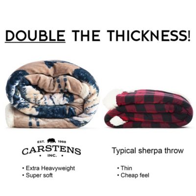 Image showing  Large Plush Sherpa Throw