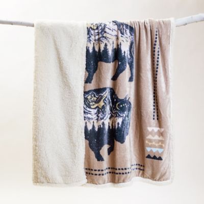 Image showing  Large Plush Sherpa Throw