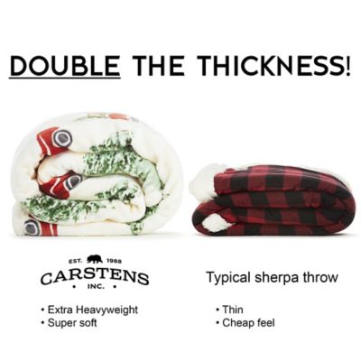 Image showing  Large Plush Sherpa Throw