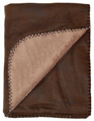 Image showing  Faux Leather Throw