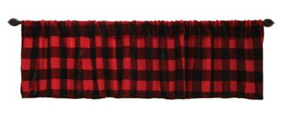 CARSTENS Lumberjack Plaid Plush Valance