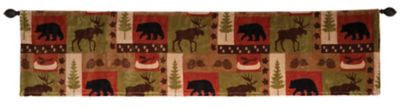 CARSTENS Patchwork Lodge Plush Valance