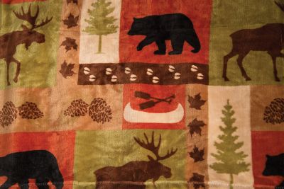 Image showing  Patchwork Lodge Plush Valance