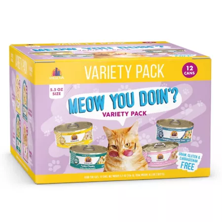 Weruva Classic Cat Food Meow Ya Doin'! Variety pk 5.5 oz Maybe pk from 12 Wet Cat Food