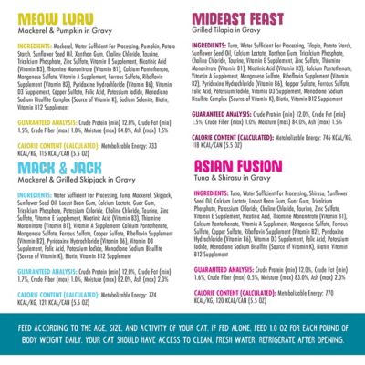 Image showing  Classic Cat Food, Seafood and Eat It! Variety pk., 5.5 oz. Can, 12 pk.