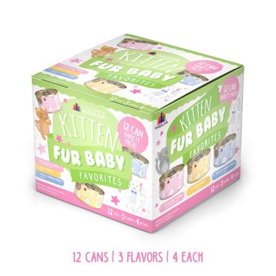 Image showing  Kitten, Fur Baby Favorites Variety pk., 3 oz. Can, pk. of 12