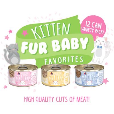 Image showing  Kitten, Fur Baby Favorites Variety pk., 3 oz. Can, pk. of 12
