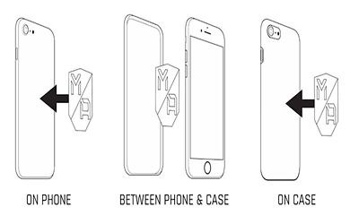 Image showing  Replacement Plates For MobNetic Mounts, 2 Plates, Black