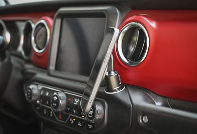 Image showing  MobNetic Stixx Magnetic Adjustable Phone Mount, Black