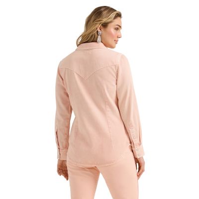 Image showing  Women's Colorwash Slim Western Snap Shirt