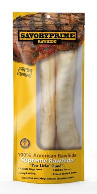 Savory Prime 10 in. AMERICAN Retriever Roll White for Dogs, 2-Pack