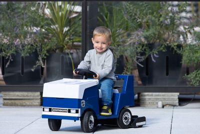 Image showing 6 th Kool Karz Playground NHL Zamboni 6V Powered Ride-On Car - Blue/White