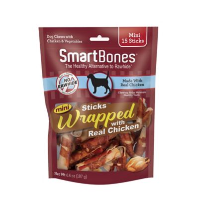 SmartBones Chicken Wrap Mini Stick, 15 pk.