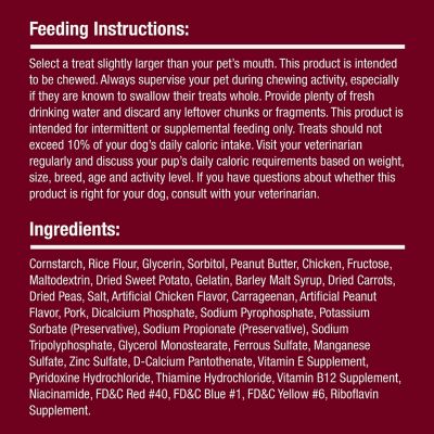 Image showing 5 th SmartBones Stuff Twistz, Peanut Butter, 6 pk.