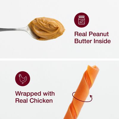 Image showing 6 th SmartBones Twistz, Peanut Butter, 50 pk.