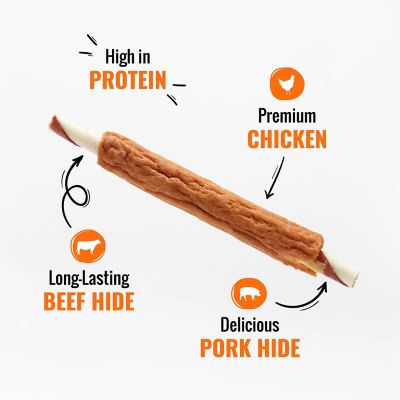 Image showing  Triple Flavor Ribs Rawhide Chew, 8.4 oz.