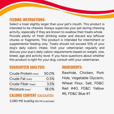 Image showing  Triple Flavor Ribs Rawhide Chew, 8.4 oz.