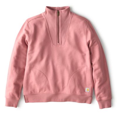 Image showing 0 th Carhartt Women's TENCEL Series Relaxed Fit Half-Zip Sweatshirt