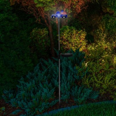 Image showing  3-Lumen Solar Truck with Flag Light