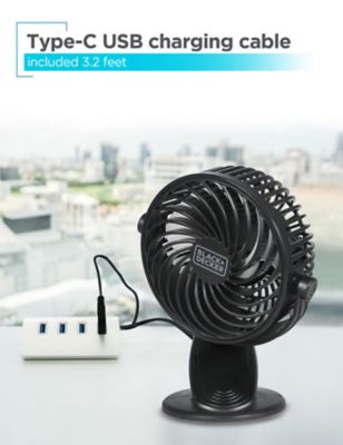Image showing  4 in. Convertible Cooling Fan, Clip Fan and Standing Fan with 3 Speed Settings, 2 Pack