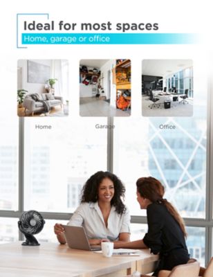 Image showing 5 th Black & Decker 4 in. Convertible Cooling Fan, Clip Fan and Standing Fan with 3 Speed Settings, 2 Pack