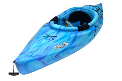 Sun Dolphin Aruba 10, Sit-in Recreational Kayak with Paddle, Ocean Berry