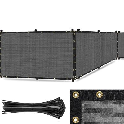 SEALTECH Ultra Heavy Duty Privacy Fence Screen Non-Recycled Shade Net with Bindings & Rustproof Grommets, ST-201-4X10