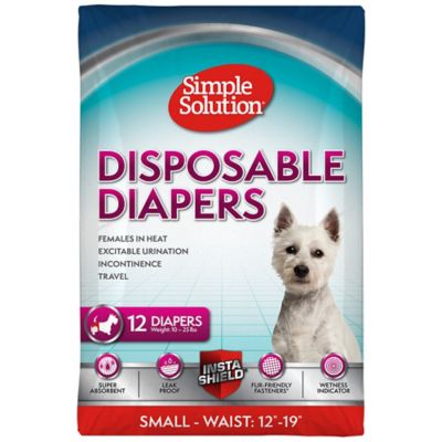 Simple Solution Small Disposable Dog Diapers, 12 ct.
