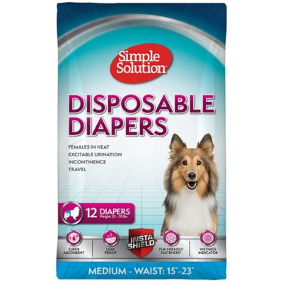 Simple Solution Medium Disposable Diapers, 12 pk.