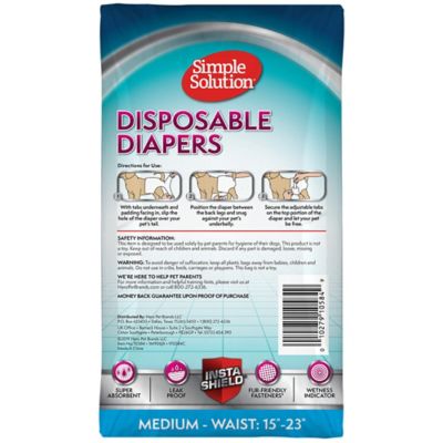 Image showing  Medium Disposable Diapers, 12 pk.