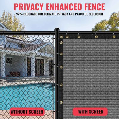 Image showing  Ultra Heavy Duty Privacy Fence Screen Non-Recycled Shade Net with Bindings & Rustproof Grommets, ST-201-6X20