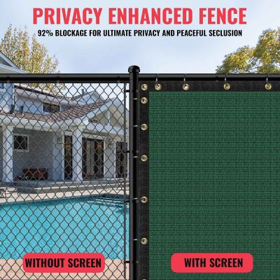 Image showing  Ultra Heavy Duty Privacy Fence Screen Non-Recycled Shade Net with Bindings & Rustproof Grommets, ST-203-4X15