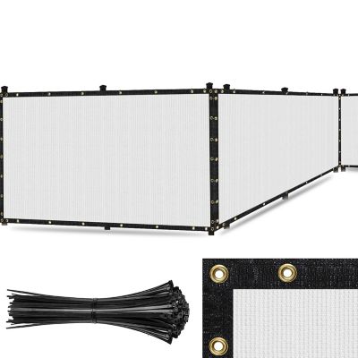 SEALTECH Ultra Heavy Duty Privacy Fence Screen Non-Recycled Shade Net with Bindings & Rustproof Grommets, ST-204-5X20