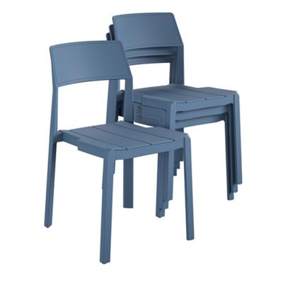 Novogratz Chandler Dining Chairs, Indoor & Outdoor, 4 pk., French Blue