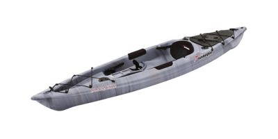 Sun Dolphin Journey 12 SS, Sit-on Fishing Kayak with Paddle, Gray Swirl