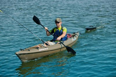 Image showing  Journey 12 SS, Sit-on Fishing Kayak with Paddle, Gray Swirl