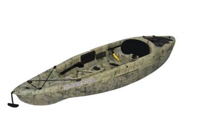 Sun Dolphin Journey 10 SS, Sit-on Fishing Kayak with Paddle, Grass