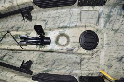 Image showing  Journey 10 SS, Sit-on Fishing Kayak with Paddle, Grass