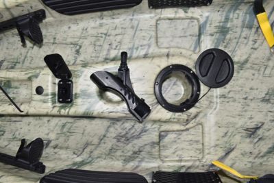 Image showing  Journey 10 SS, Sit-on Fishing Kayak with Paddle, Grass