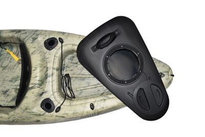 Image showing 6 th Sun Dolphin Journey 10 SS, Sit-on Fishing Kayak with Paddle, Grass