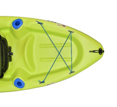 Image showing 6 th Sun Dolphin Patriot 8.6, Sit-on Recreational Kayak with Paddle, Citrus with Blue